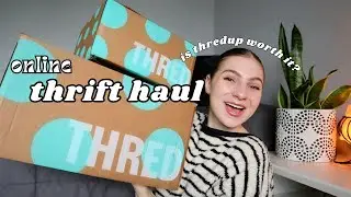 online thrift haul ⭐️ is online thrifting worth it?