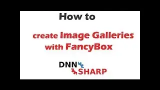 Create an image/video gallery with FancyBox on your DNN website
