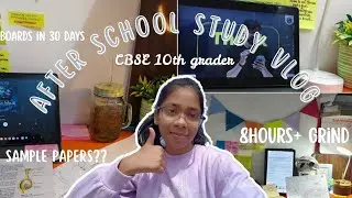 BOARDS in a Month| How to study after school( revision+ papers)| solving PYQS|@shivikaBhardwaj 