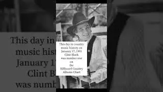 This day in country music history Clint Black was number one #countrymusic #90scountry