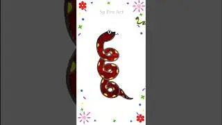 Snake 🐍 Drawing & Painting || How to draw snake 🐍 || #drawing ,#art ,#easydrawing ,#snake
