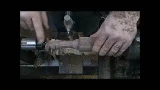 part 2 wood lathe duplicator, wood lathe copier, My Lathe Tool wood turning walnut
