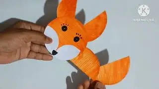 Paper fox | easy paper craft| kid craft|
