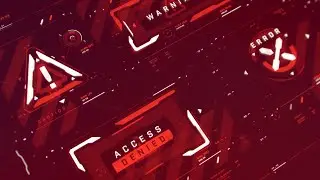FUI / UI - набор научно-фантастических предупреждающих надписей