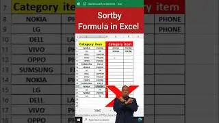 How to Efficiently Sort by Category in Excel #exceltips #exceltricks #excel #finance #bank #views