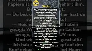 Ein Verkehrspolizist geht morgens auf die Stra&szlig;e... #witz #witzzack #spr&uuml;che