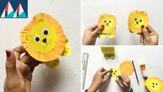 Paper Craft: How To Make A Paper Lion Easy | Toy Craft