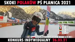 Skoki Polaków PŚ planica 2021 - konkurs indywidualny [26.03.21]