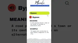 Meaning of Word  BYPASS #shortvideo #vocabulary #english