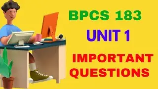 BPCS 183 UNIT 1: IMPORTANT QUESTIONS OF CONCEPT OF EMOTIONS