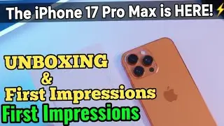 The iPhone 17 Pro Max is HERE! Unboxing & First Impressions @technotraveler