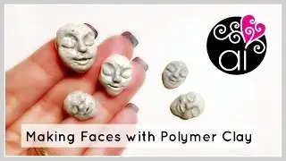 How To Sculpt Sleeping Faces in Polymer Clay | Tutorial
