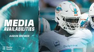 Aaron Brewer meets with the media | Miami Dolphins