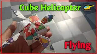 How To Make Paper Cube Helicopter 🚁 At Home || Harsh Sain ||