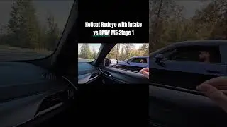 2019 Challenger Hellcat Redeye vs 2019 BMW M5 Stage 1