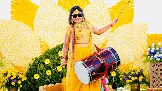 HALDI CEREMONY II BRIDE NIHARIKA II SANDEEP PHOTOGRAPHY