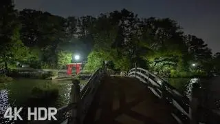 Ночная прогулка по престижному жилому району города Ота в мае | Токио, Япония | 4K/HDR