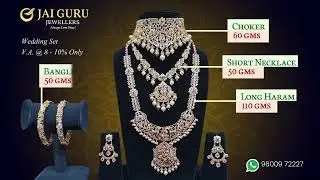 Wedding Set Collection At Low wastage &ndash; Jai Guru Jewellers #Weddingset #TradionalWeddingCollection