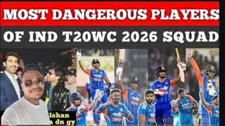#Indvspak #t20wc2026 #pakistanireaction Who is Most Dangerous Player in Indian🇮🇳 T20wc Squad ? | 4 D
