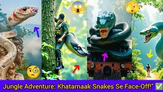 Jungle Adventure: Khatarnaak Snakes Se Face-Off✅🫣🧐😱 #shorts #ytshorts #viral #trending #snacks #new