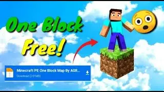 How to download and install the one block map in Minecraft(pocket edition). #oneblock #minecraft