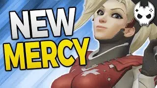 Overwatch - NEW MERCY ULT GAMEPLAY & DVA ABILITIES