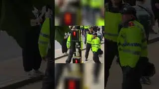 Street Fight! Police vs Protesters: Watch Chaos Unfold! #shorts