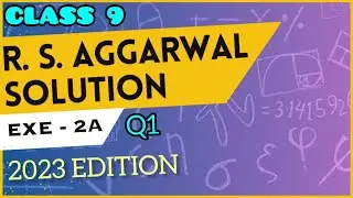 @EVOLVESR class 9 Maths polynomial R S AGGARWAL Exe 2A Q1