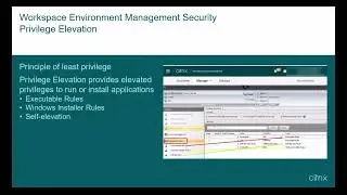 Citrix Tech Insight - WEM Security Features