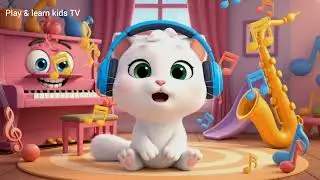 Funny Cat Nursery Rhyme | Cute Kitten Cartoon Song for Kids