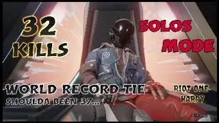 World Record tie WITHOUT Hexfire spam + Updated Sensitivity! - Hyperscape PS4 Gameplay (32 Kills)