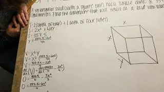 Optimization: Maximum Volume