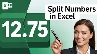 🔥 Split Decimal & Whole Numbers in Excel 2025 – Easy Method (No Formulas!)