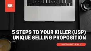 5 Steps to Your Killer USP Unique Selling Proposition| Book Lessons
