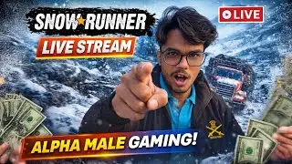 SnowRunner LIVE Hindi 🔥 | Dangerous Snow Roads | Alpha Male Content #shorts
