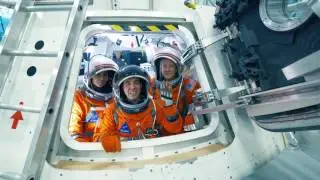 Orion Backstage: Up the Hatch with Astronauts