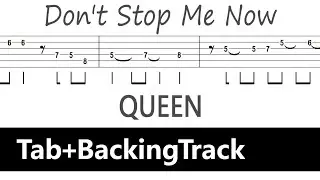 Queen - Don't Stop Me Now / Guitar Tab+BackingTrack