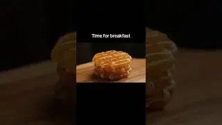 Watch till the end for a crunchy bite 🧇 #asmr #breakfast #glass #ai #aismr #DreamLoopASMR