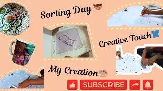 Organizing My Messy Space + T-Shirt Painting Day 🎨 | JustAditiThings