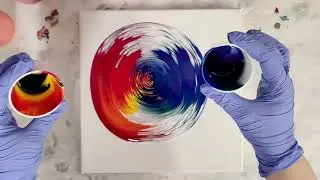 Kiss pour EASY acrylic pour technique for beginners - hot vs cold - lava meets ocean