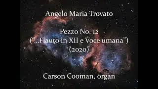 Angelo Maria Trovato &mdash; Pezzo No. 12 (&ldquo;&hellip;Flauto in XII e Voce umana&rdquo;) (2020) for organ