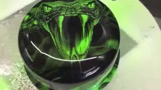 hydrographics -  rocker cover in venom by Taz Fx Solutions