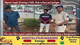 Migrants Caught Urinating in Public Made to Kneel and Apologise
