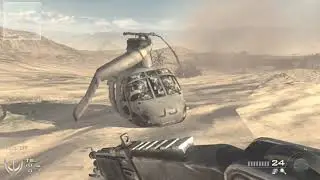 Who knew the helicopter from CoD 4 map Crash was outside the map on MW2 Rust?!