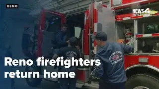 Reno firefighters return home after aiding Los Angeles in crucial fire containment efforts