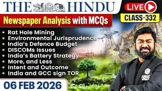 The Hindu Analysis - 6th February | The Hindu Newspaper Today with MCQs | Aasim Sir