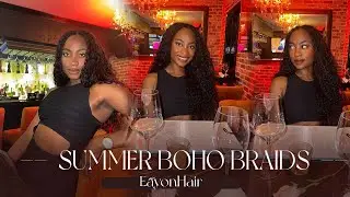 I DID IT AGAIN 😍 - Boho Box Braids Review Ft. Eayon Hair