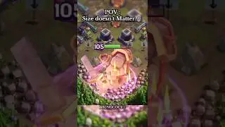 Size doesn't Matter 🗿| Clash of Clans #clashofclans #coc #shorts #cocshorts