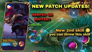 FINALLY!! 😱 HANZO NEW 2ND SKILL!! YOU CAN EASILY STEAL BUFF NOW! (Hanzo New Patch)
