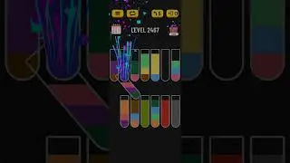 Water sort puzzle level 2467 #game  #gamesolution #solveitwithme #pleasesubscribe #puzzle #win #play